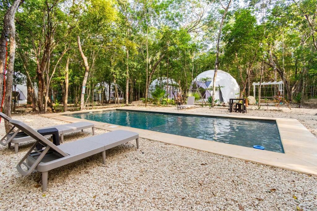 Glamping Mayan Glam Tulum Exteriör bild